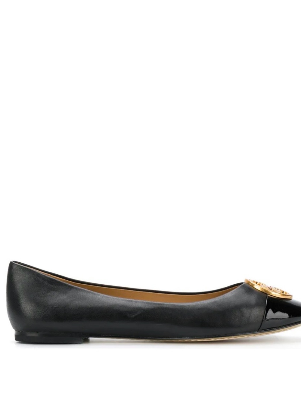 Tory Burch Chelsea Cap Toe Leather Ballet Flats 6 - Picture 2 of 12